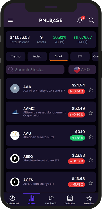  PNLBASE - Portfolio Tracker Features